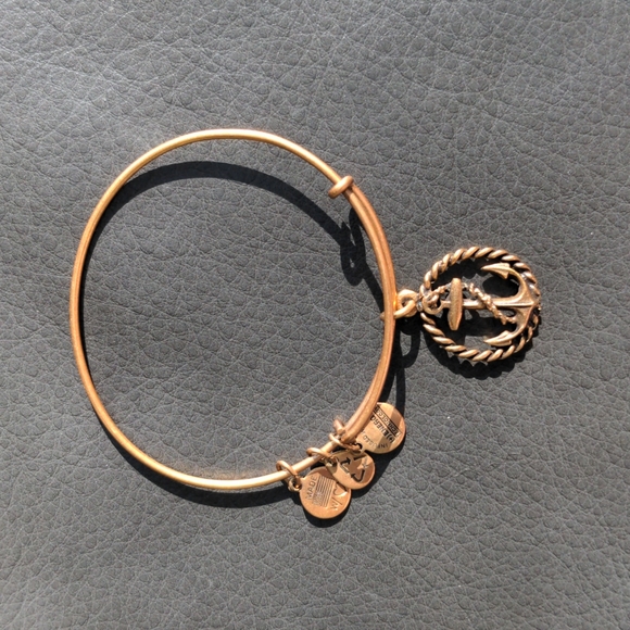 Alex and Ani Anchor Charm Bangle - Picture 1 of 3